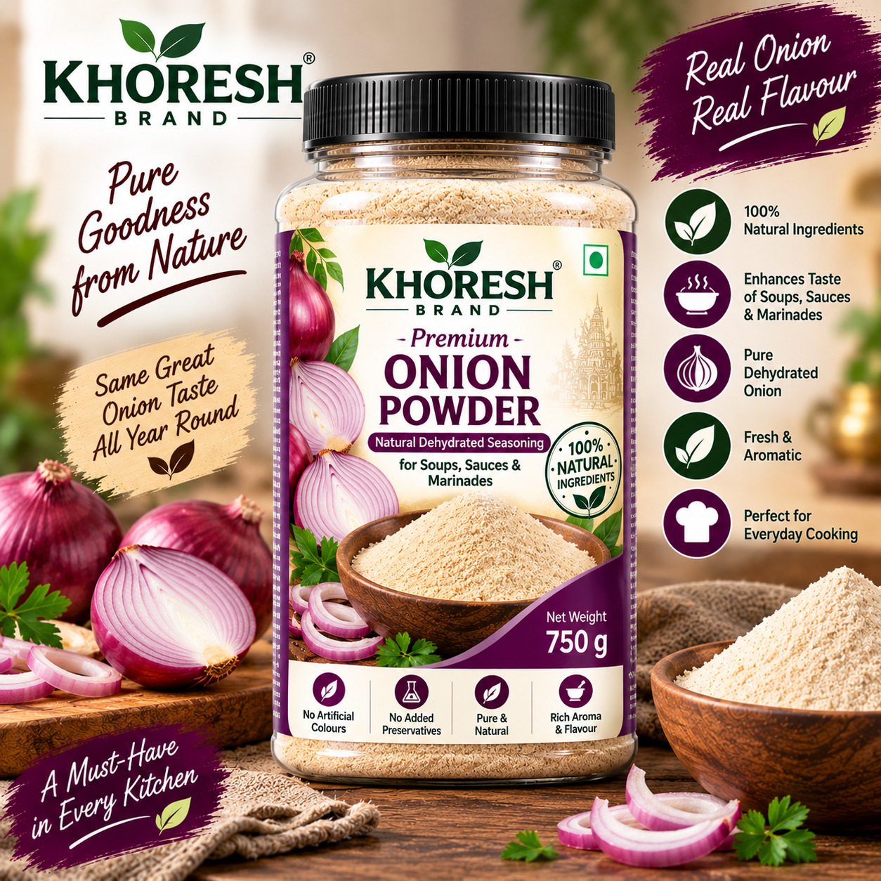 750 gm onion powder 750 gm onion powder