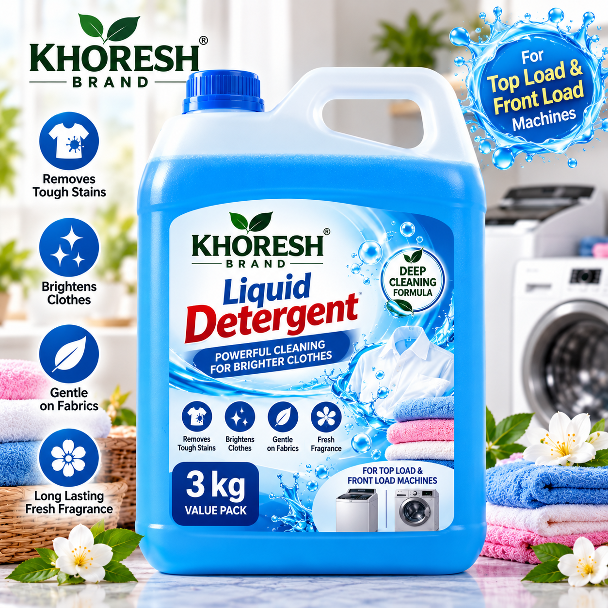 Home khoresh blue freshness detergent ad